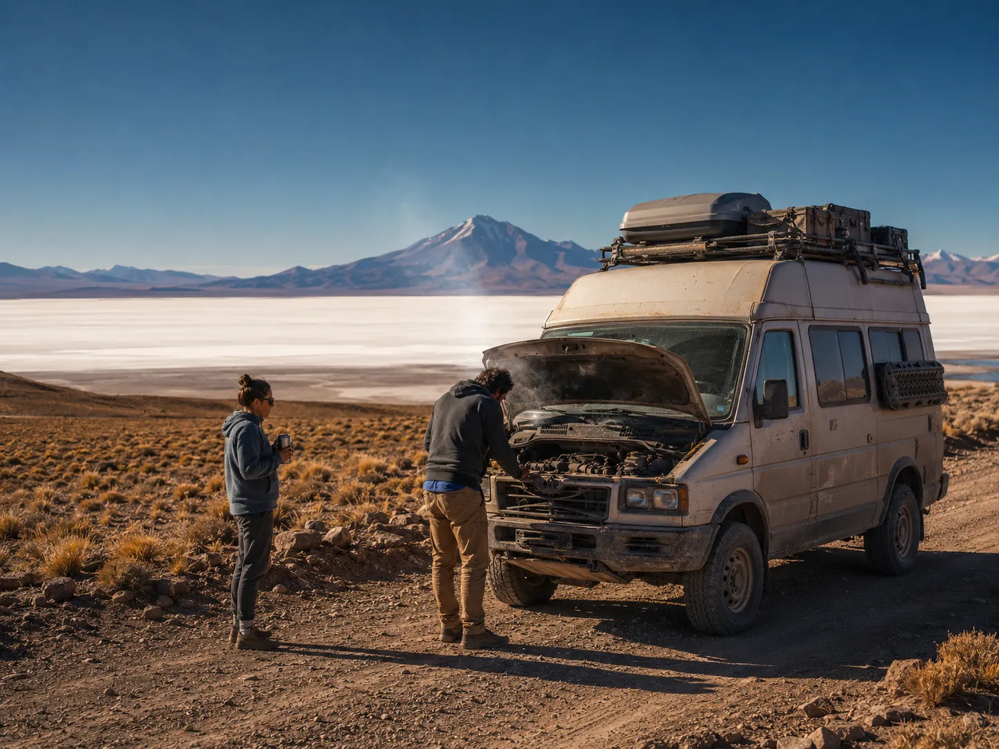 Llegamos al Salar de Uyuni con el motor recalentado